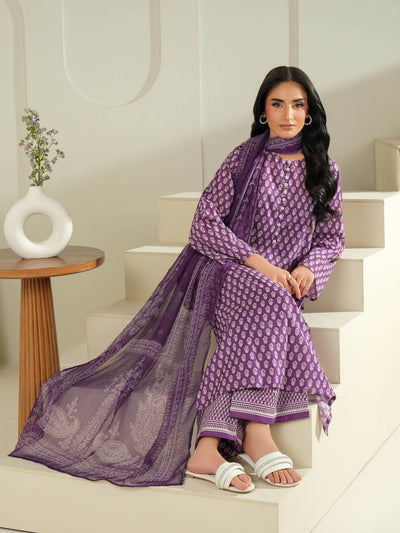 3 Piece Cambric Suit-Printed (Unstitched)