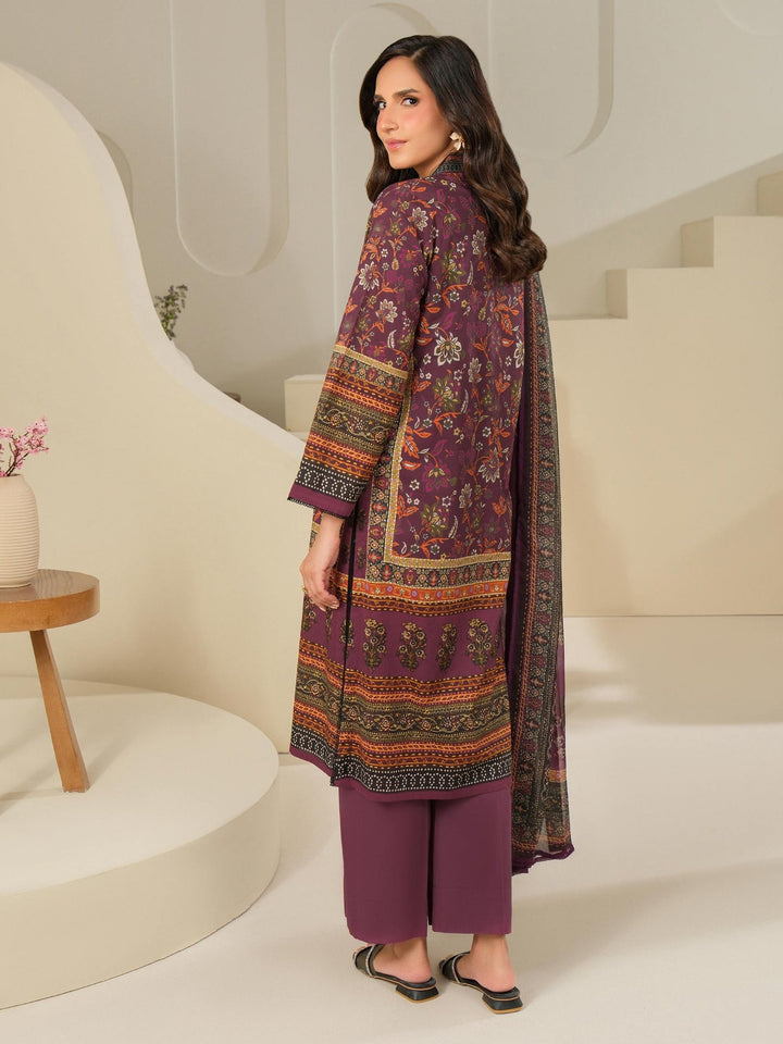 3 Piece Cambric Suit-Printed (Unstitched)