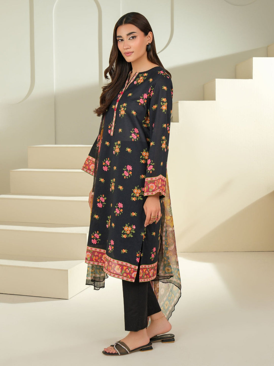 2 Piece Cambric Suit-Printed (Unstitched)