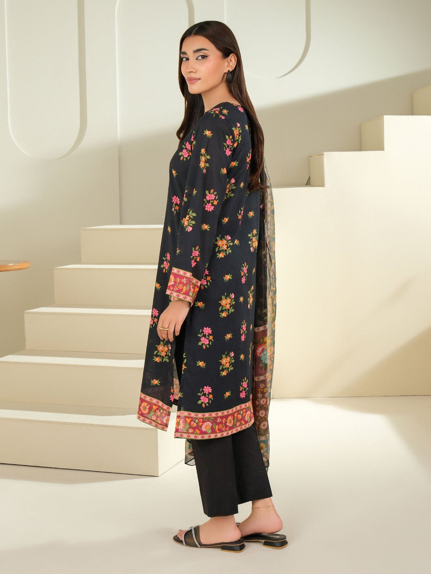 2 Piece Cambric Suit-Printed (Unstitched)