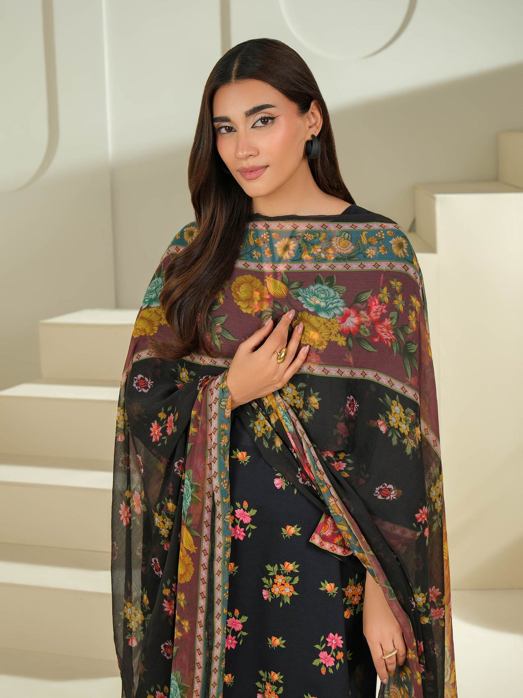 2 Piece Cambric Suit-Printed (Unstitched)
