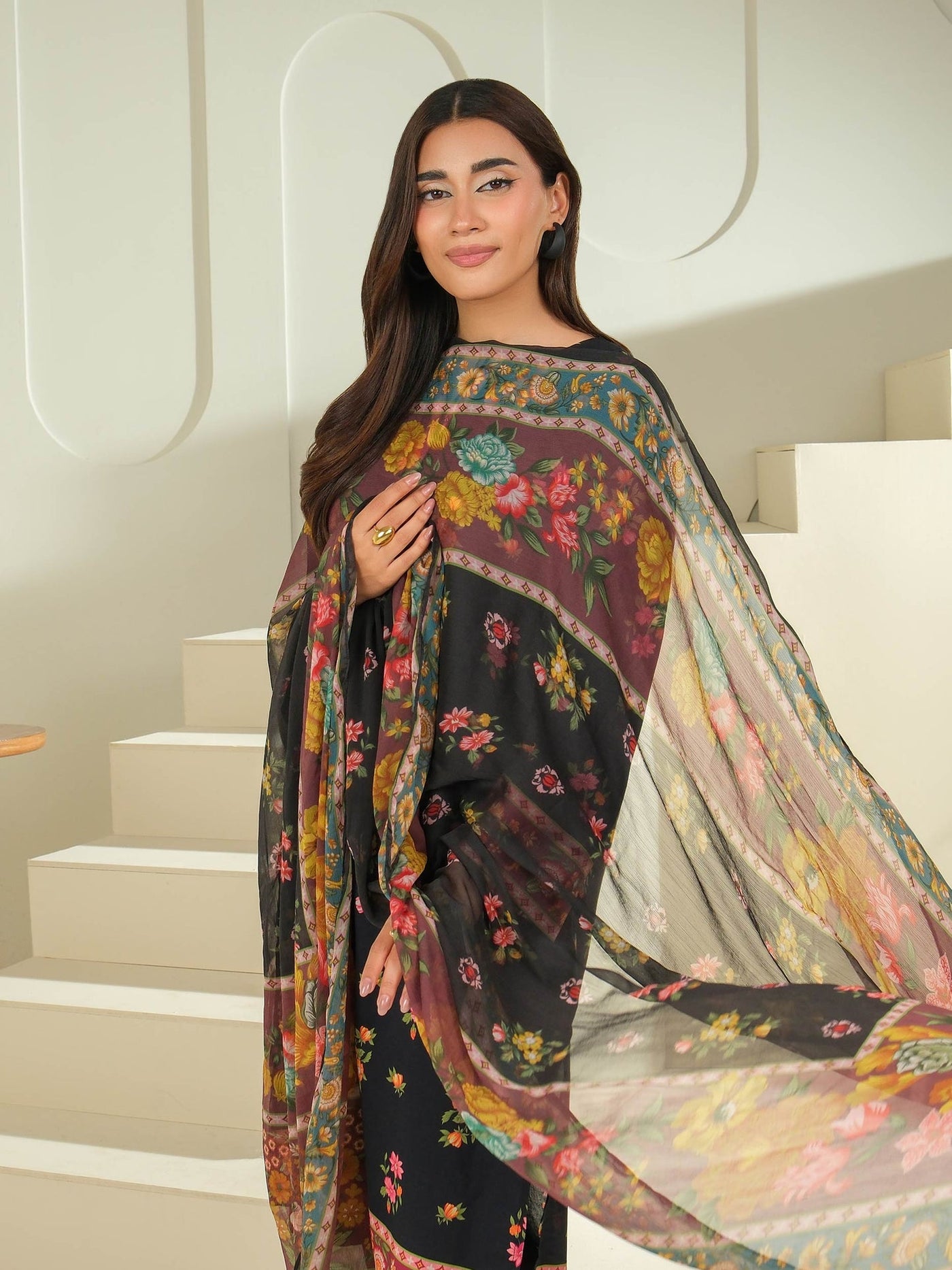 2 Piece Cambric Suit-Printed (Unstitched)