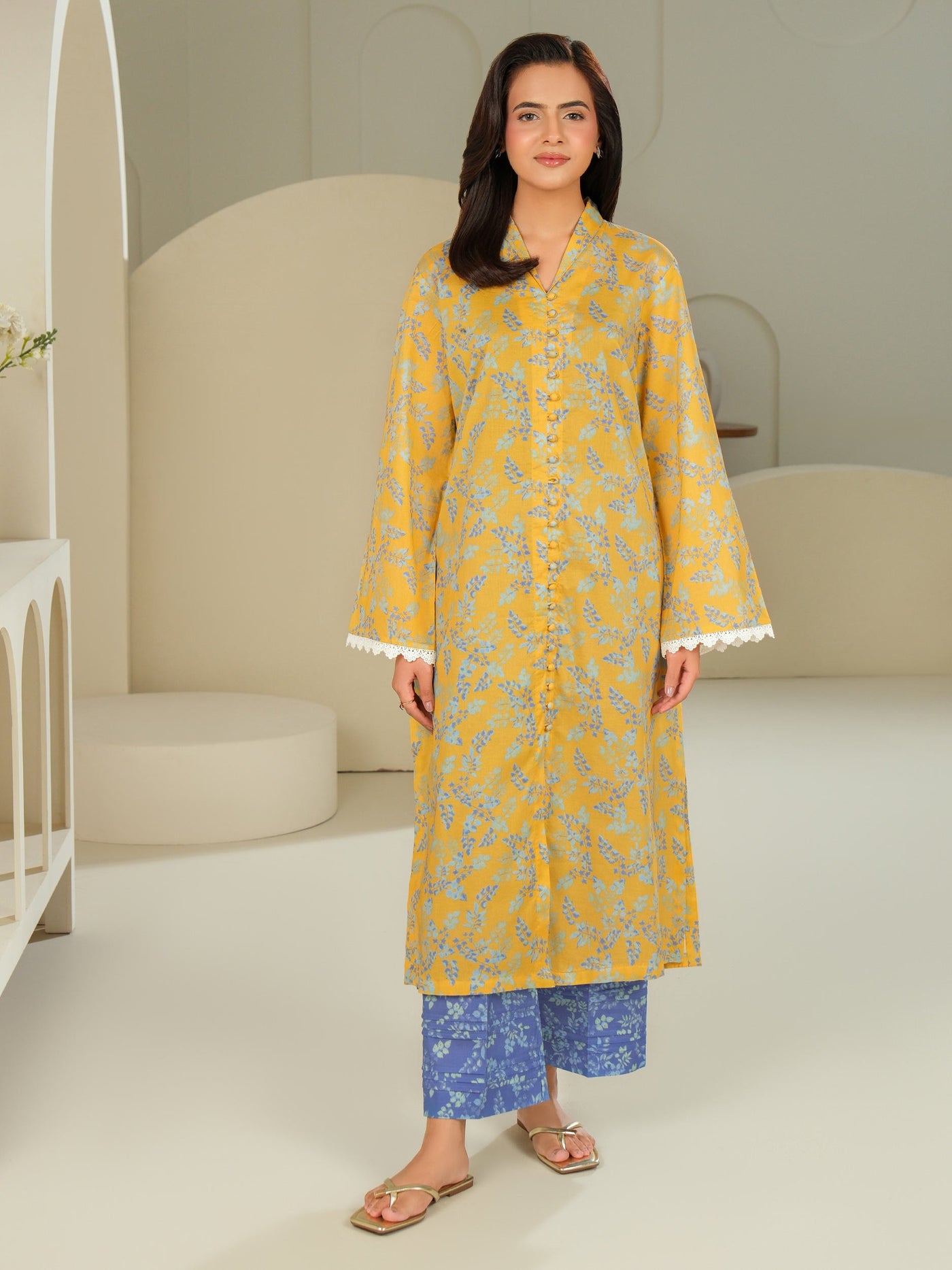 2 Piece Lawn Suit-Printed (Unstitched)
