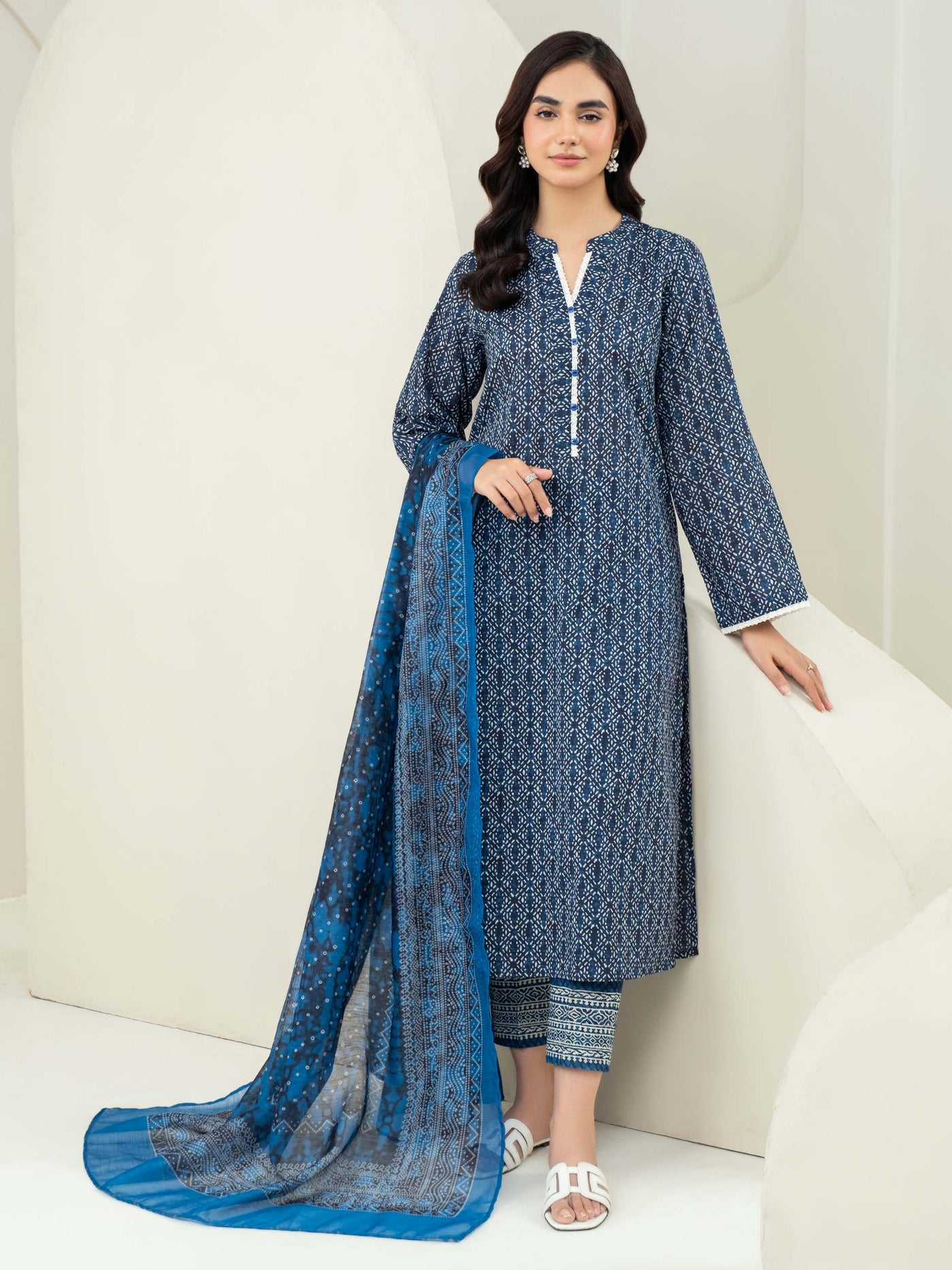 3 Piece Lawn Suit-Printed (Unstitched)