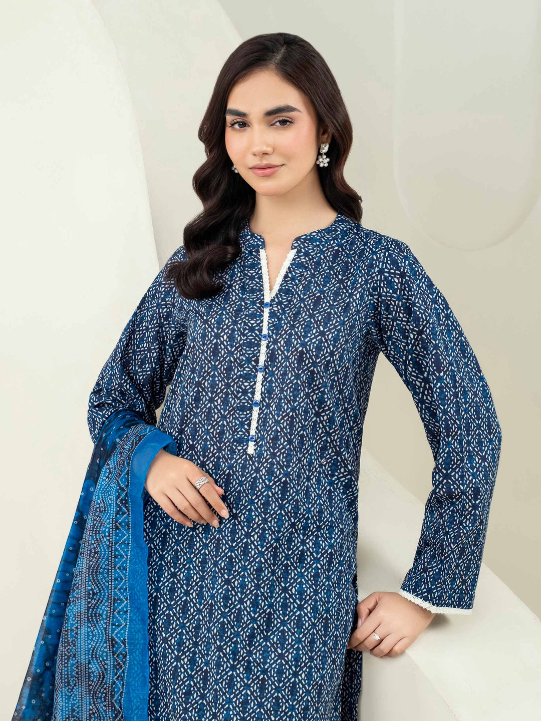3 Piece Lawn Suit-Printed (Unstitched)