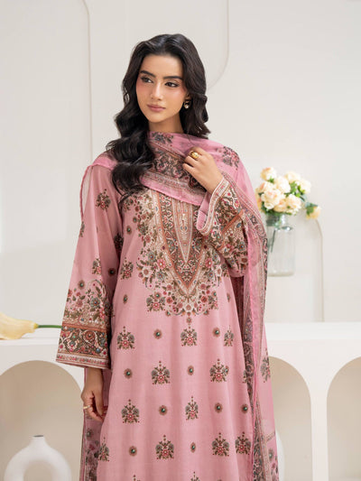 3 Piece Cambric Suit-Printed (Unstitched)