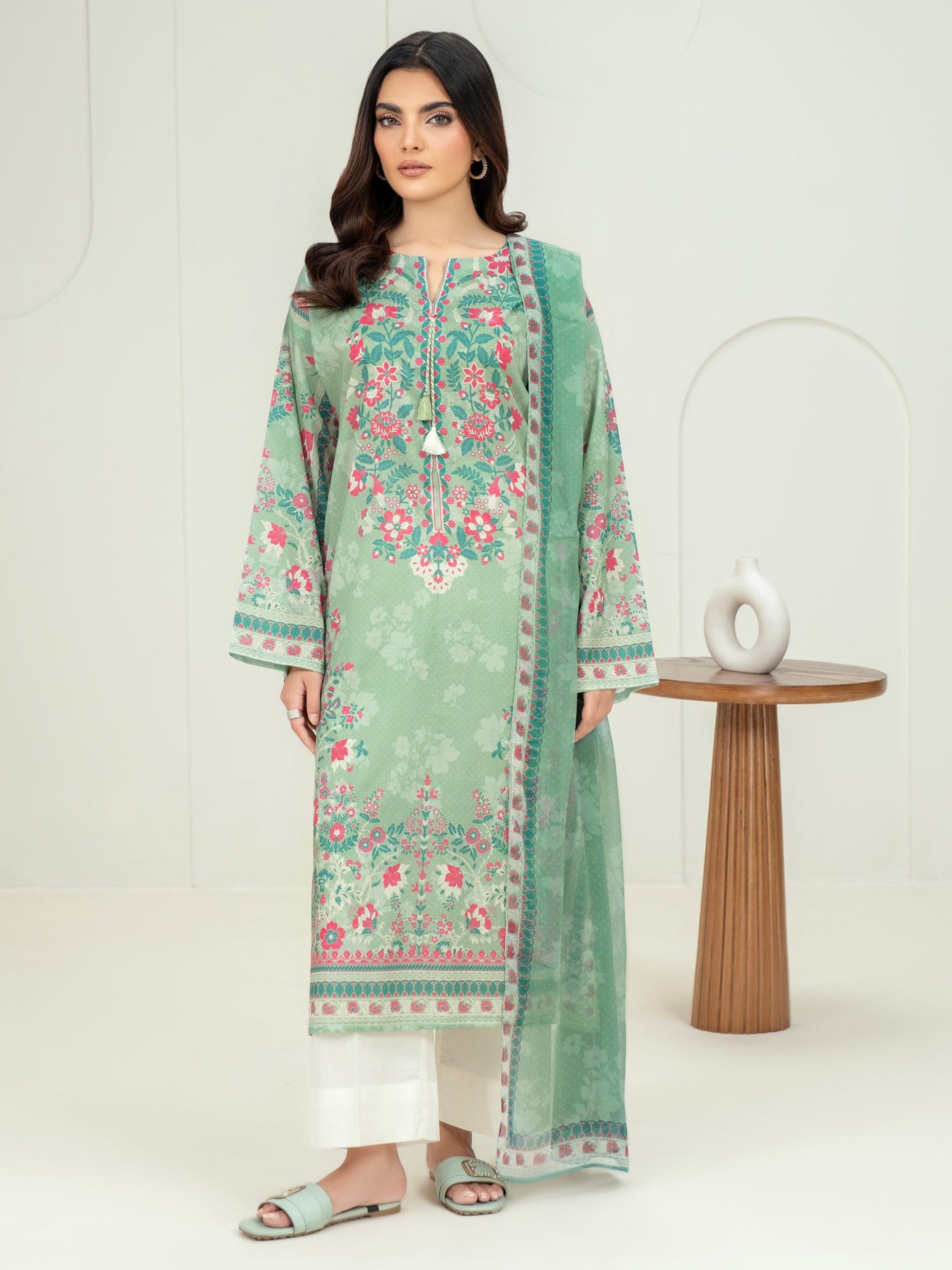 2 Piece Lawn Suit-Printed (Unstitched)