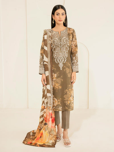 3 Piece Lawn Suit-Printed (Unstitched)