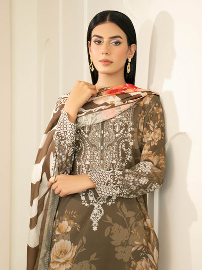 3 Piece Lawn Suit-Printed (Unstitched)
