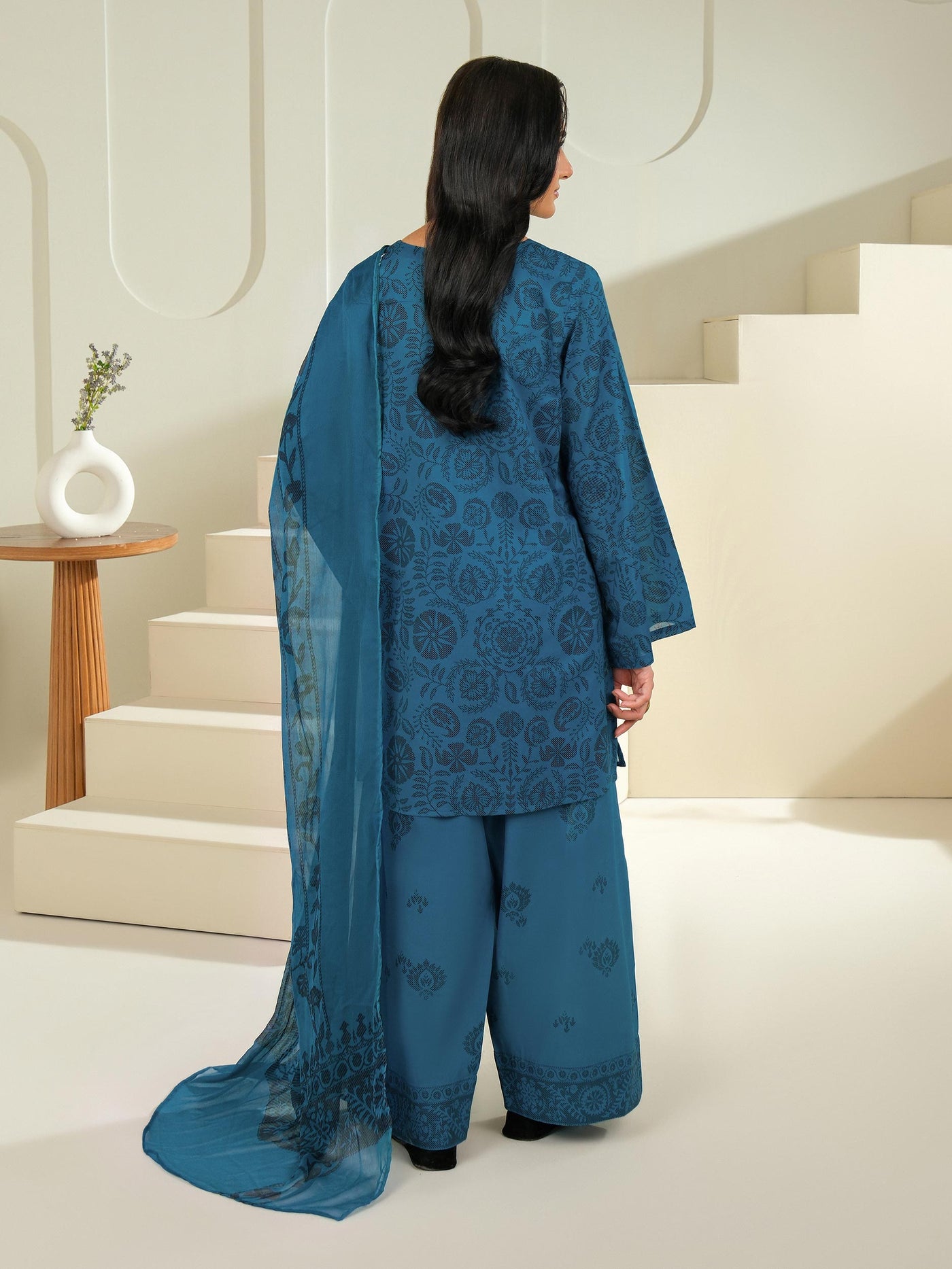 3 Piece Cambric Suit-Printed (Unstitched)