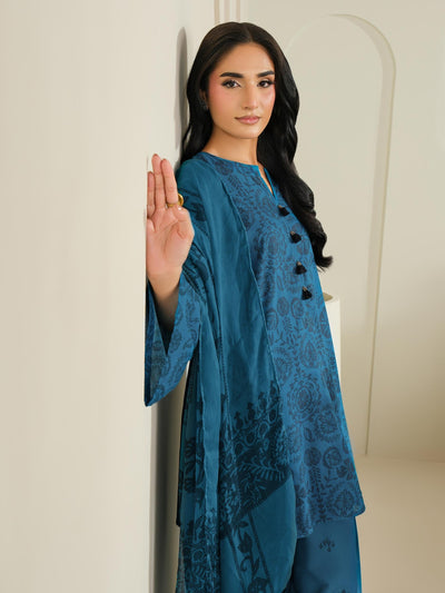 3 Piece Cambric Suit-Printed (Unstitched)