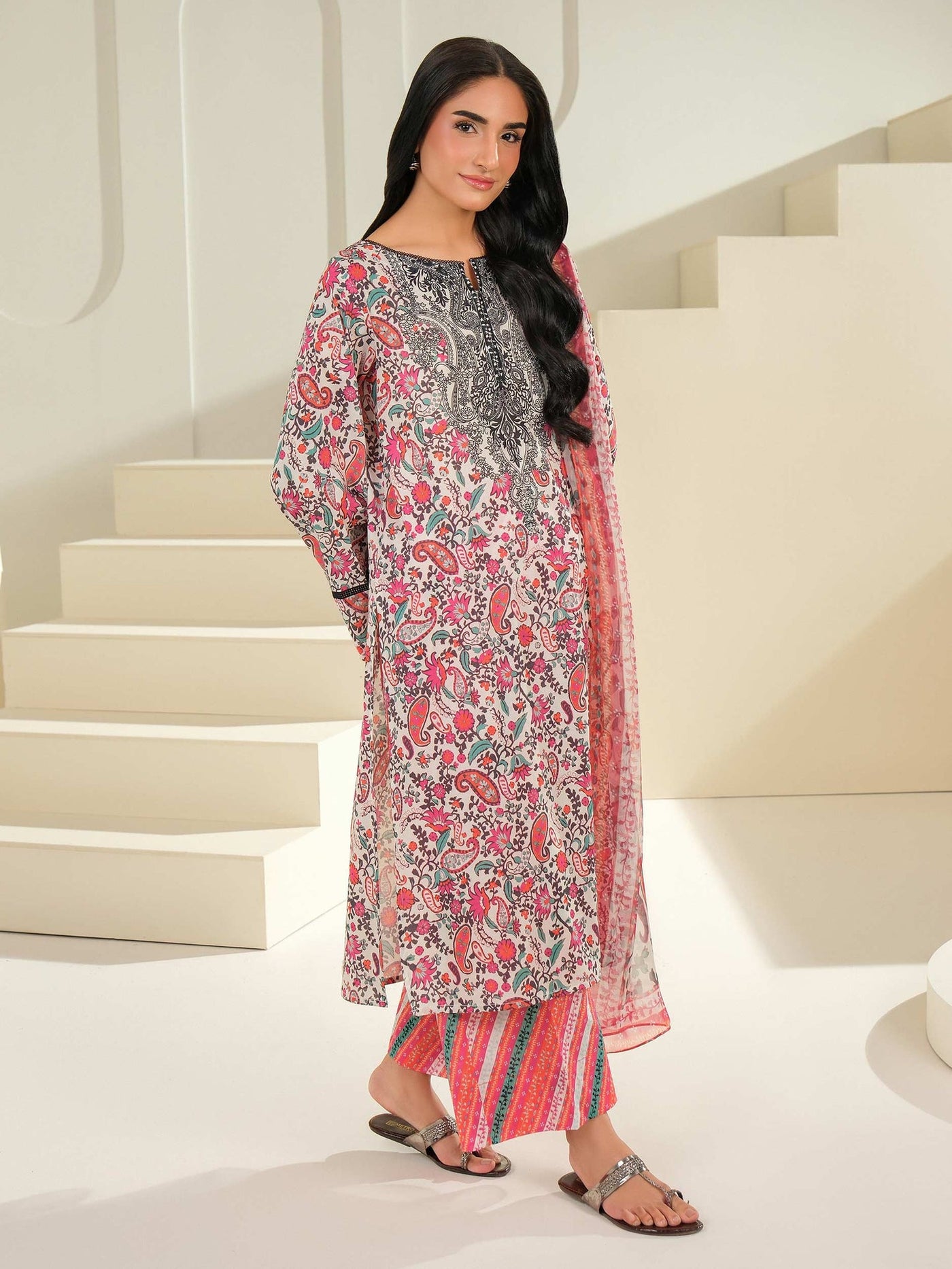 3 Piece Lawn Suit-Printed (Unstitched)