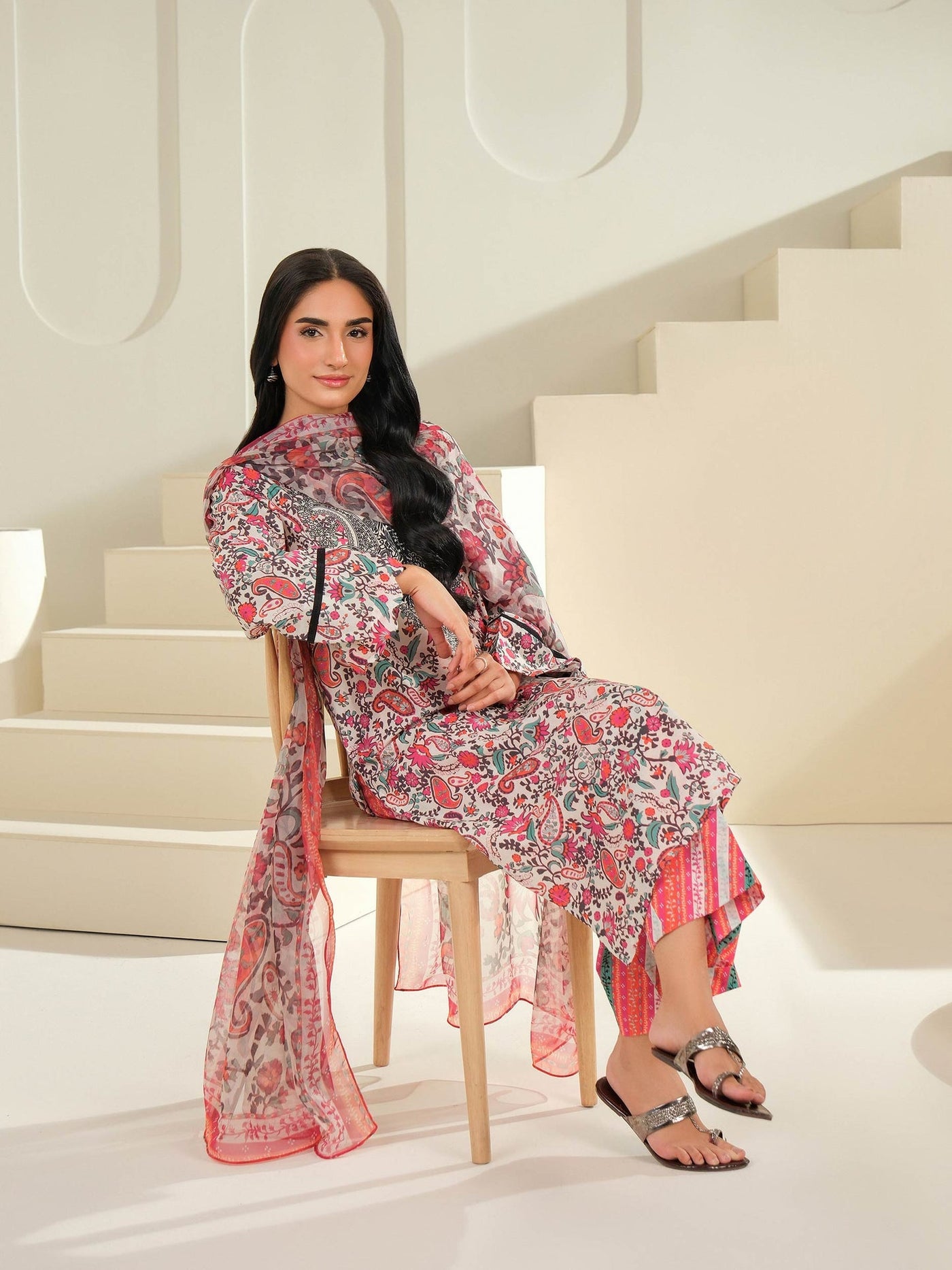 3 Piece Lawn Suit-Printed (Unstitched)