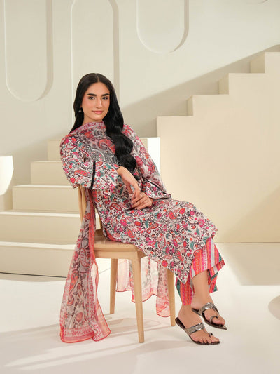 3 Piece Lawn Suit-Printed (Unstitched)
