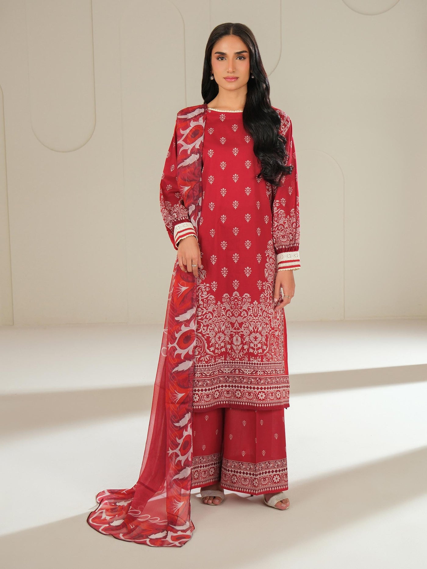 3 Piece Lawn Suit-Printed (Unstitched)
