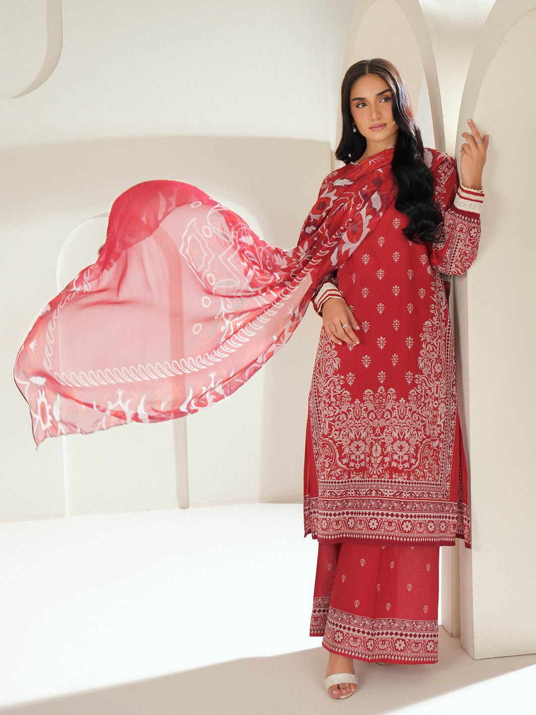 3 Piece Lawn Suit-Printed (Unstitched)