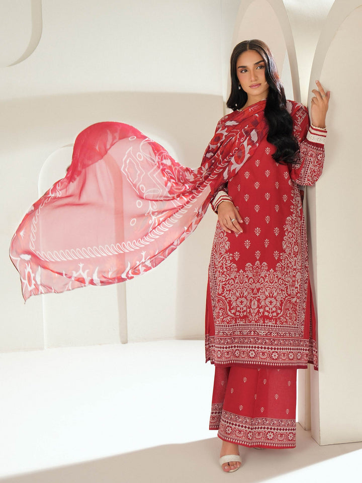 3 Piece Lawn Suit-Printed (Unstitched)