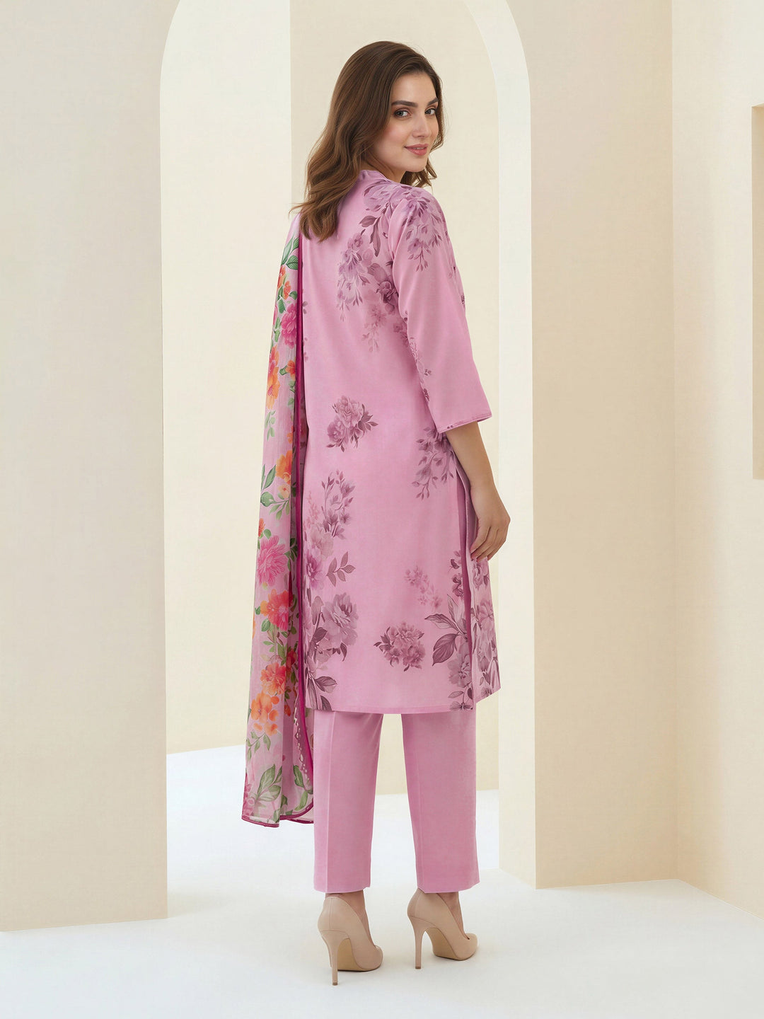 2 Piece Lawn Suit -Printed (Unstitched)