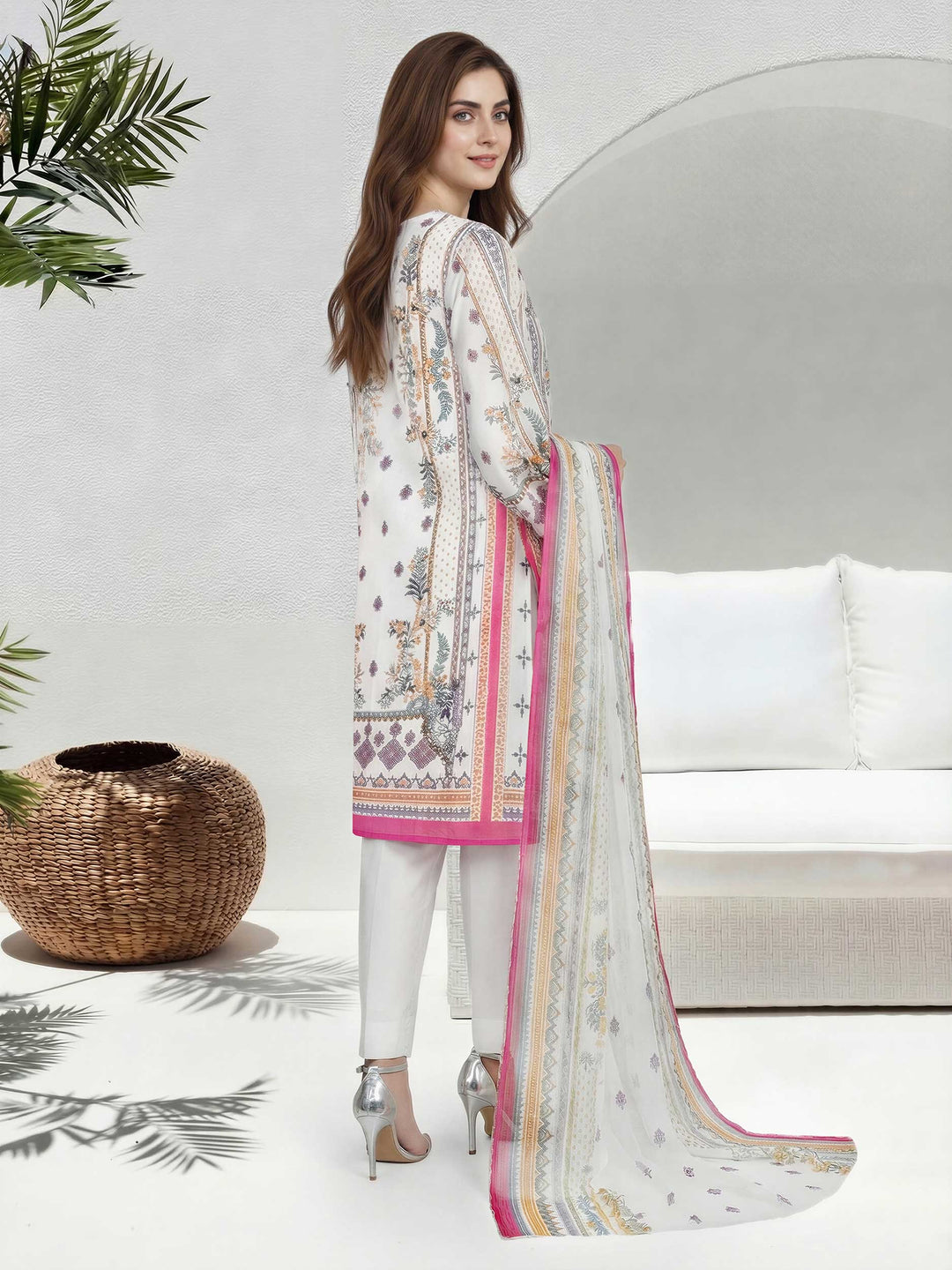 2 Piece Lawn Suit (Unstitched)