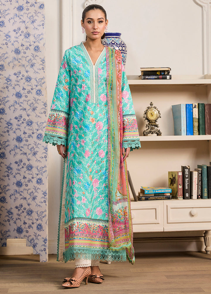 Chikenkari Print Lawn 3 Piece