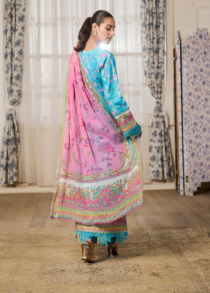 Chikenkari Print Lawn 3 Piece