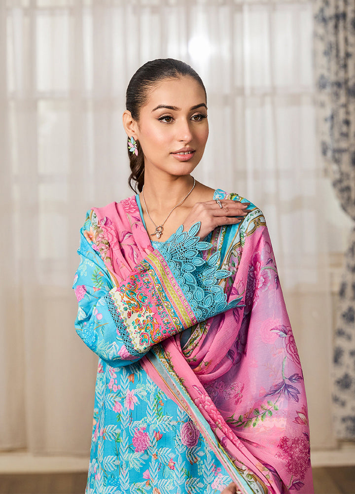 Chikenkari Print Lawn 3 Piece