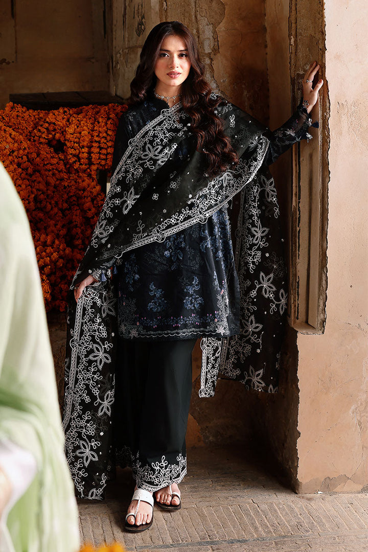 3PC PRINTED &amp; EMBROIDERED LAWN SUIT