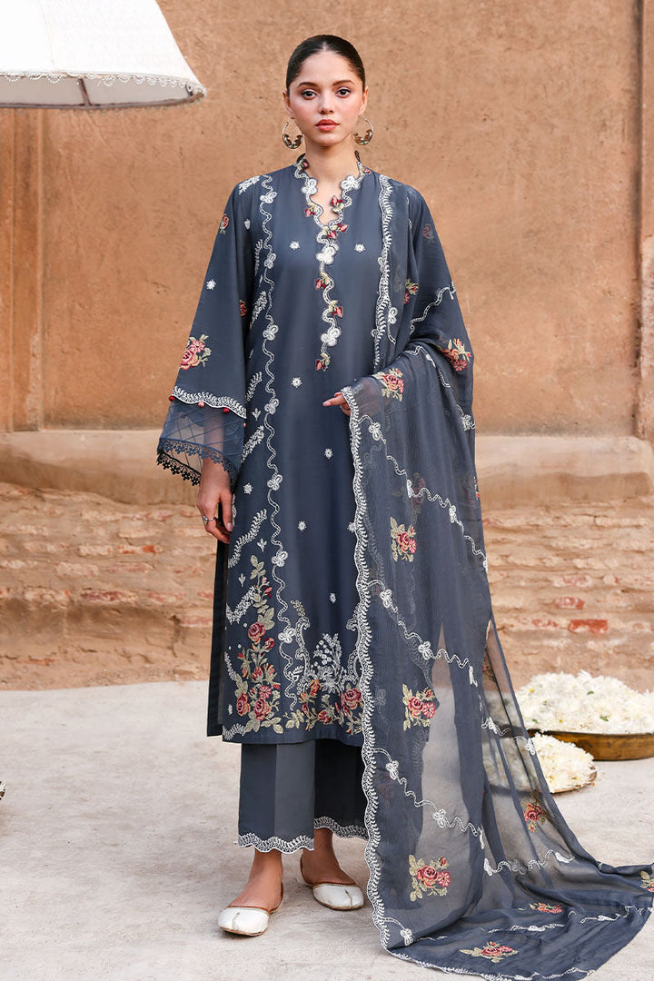 3PC EMBROIDERED LAWN SUIT