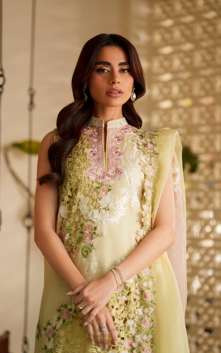 3pcs Embroidered Unstitched Summer