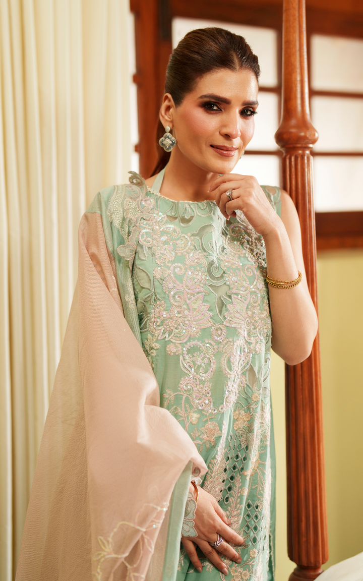 3pcs Embroidered Unstitched Summer