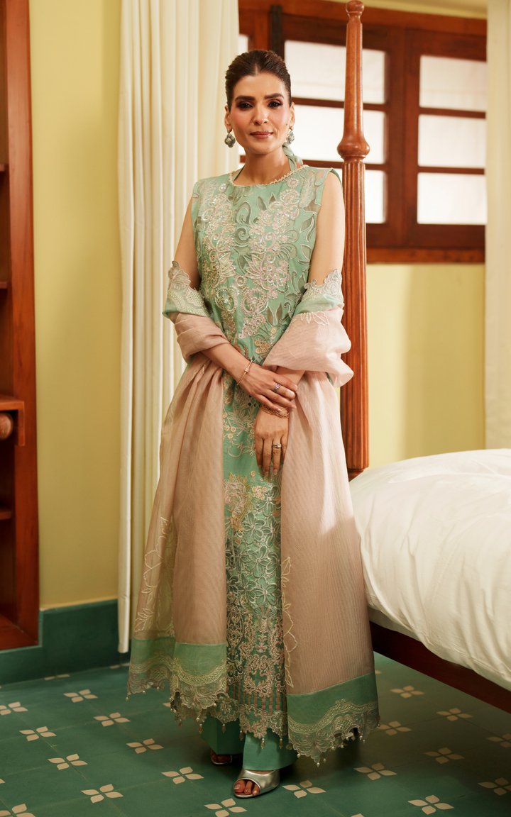 3pcs Embroidered Unstitched Summer