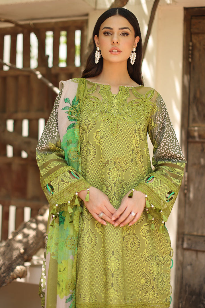 3-PC Unstitched Embroidered Lawn Collection