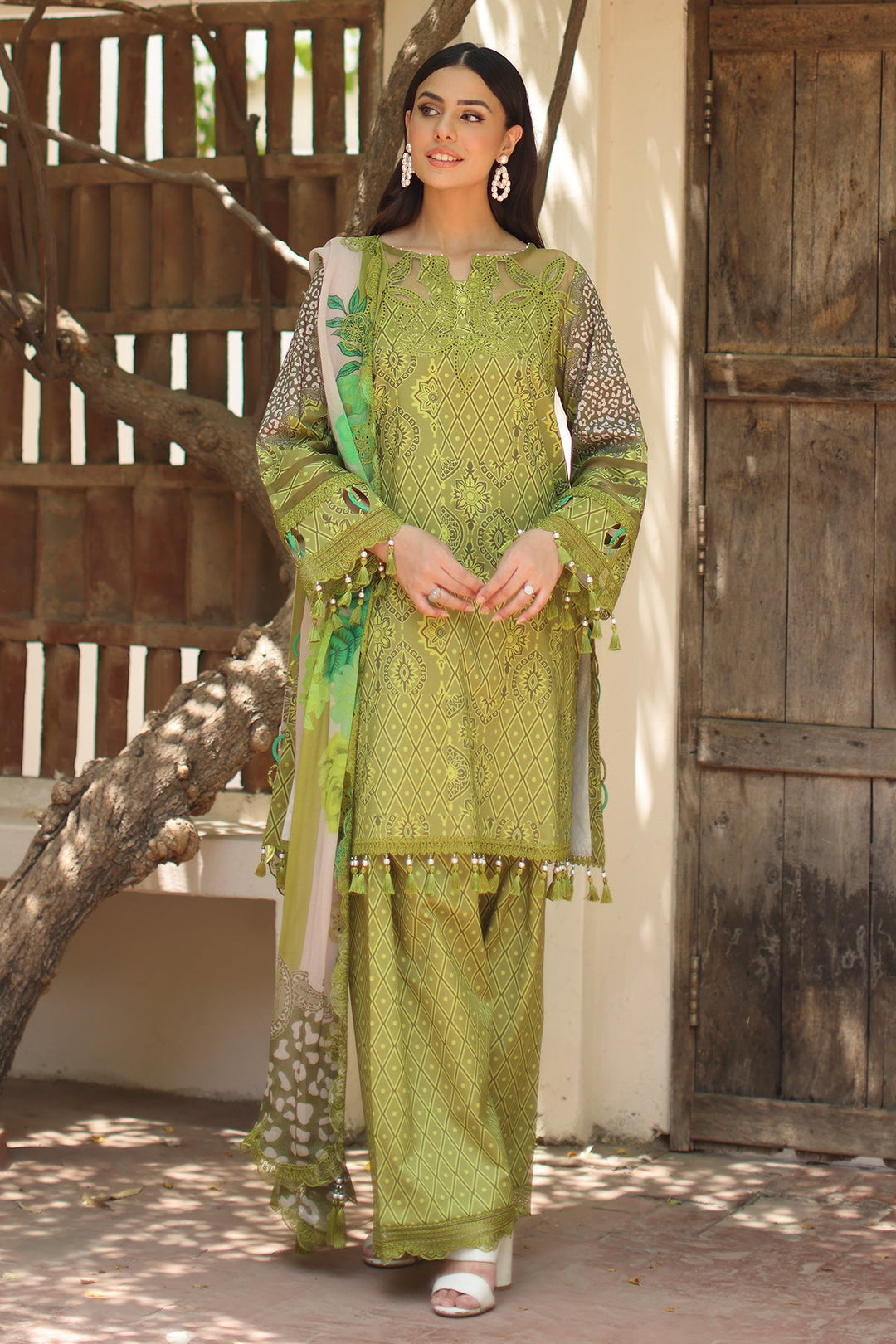 3-PC Unstitched Embroidered Lawn Collection