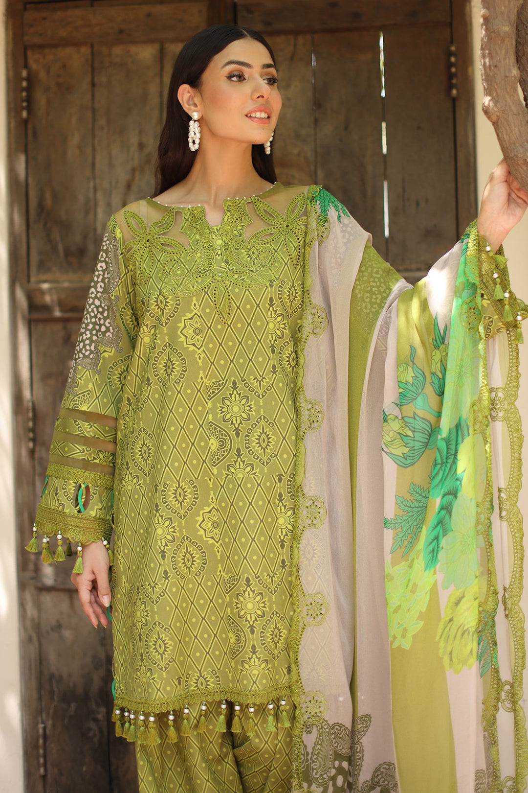 3-PC Unstitched Embroidered Lawn Collection