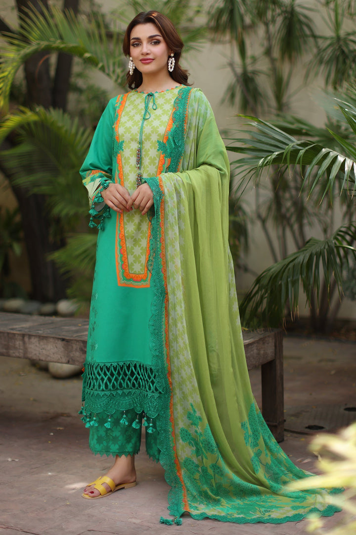 3-PC Unstitched Embroidered Lawn Collection