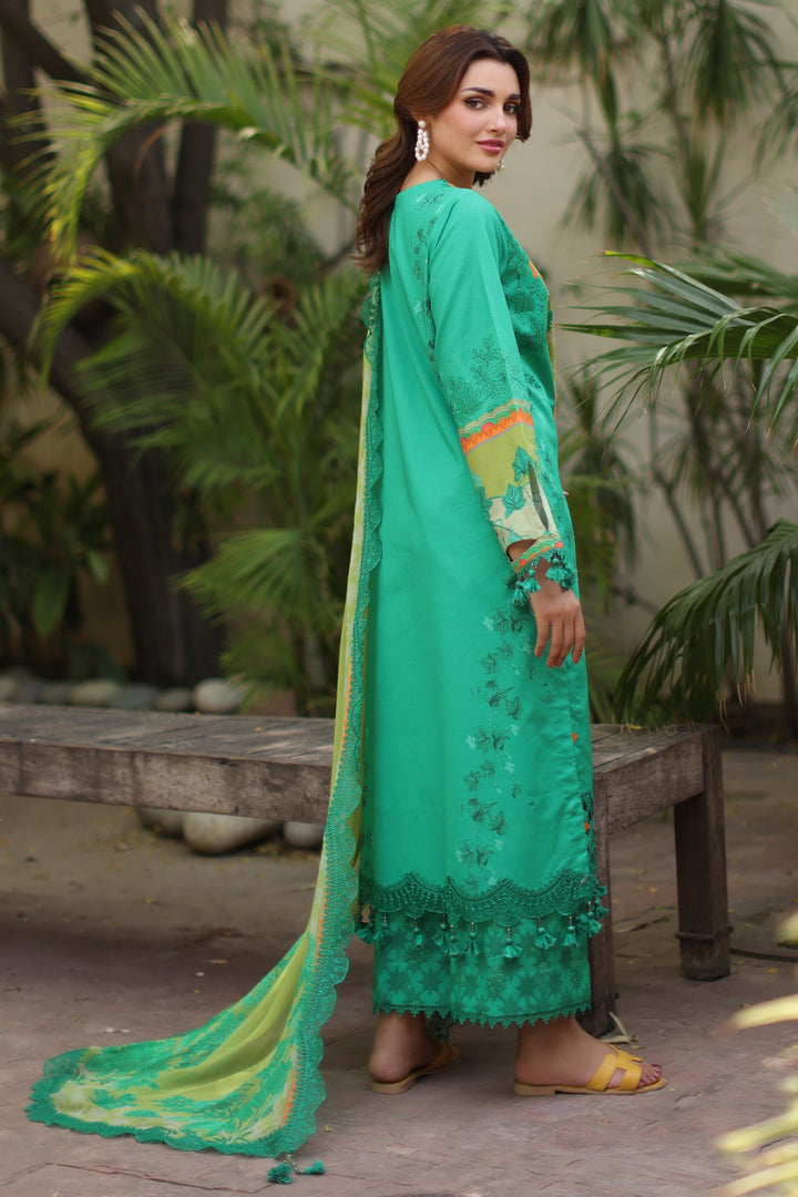 3-PC Unstitched Embroidered Lawn Collection