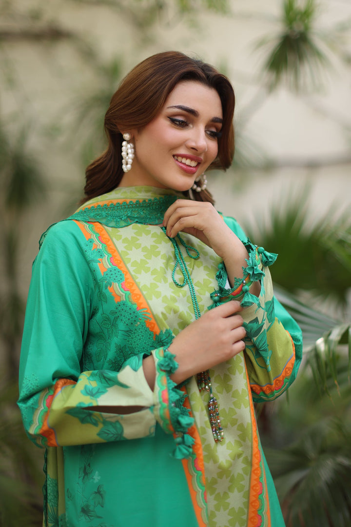 3-PC Unstitched Embroidered Lawn Collection