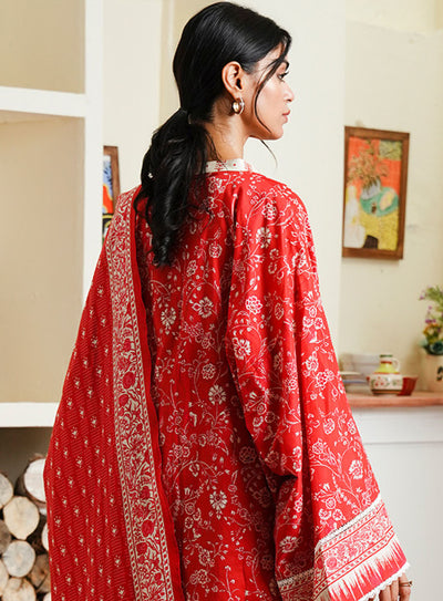Zellbury|| Printed Cambric 3 Piece stitched Suit