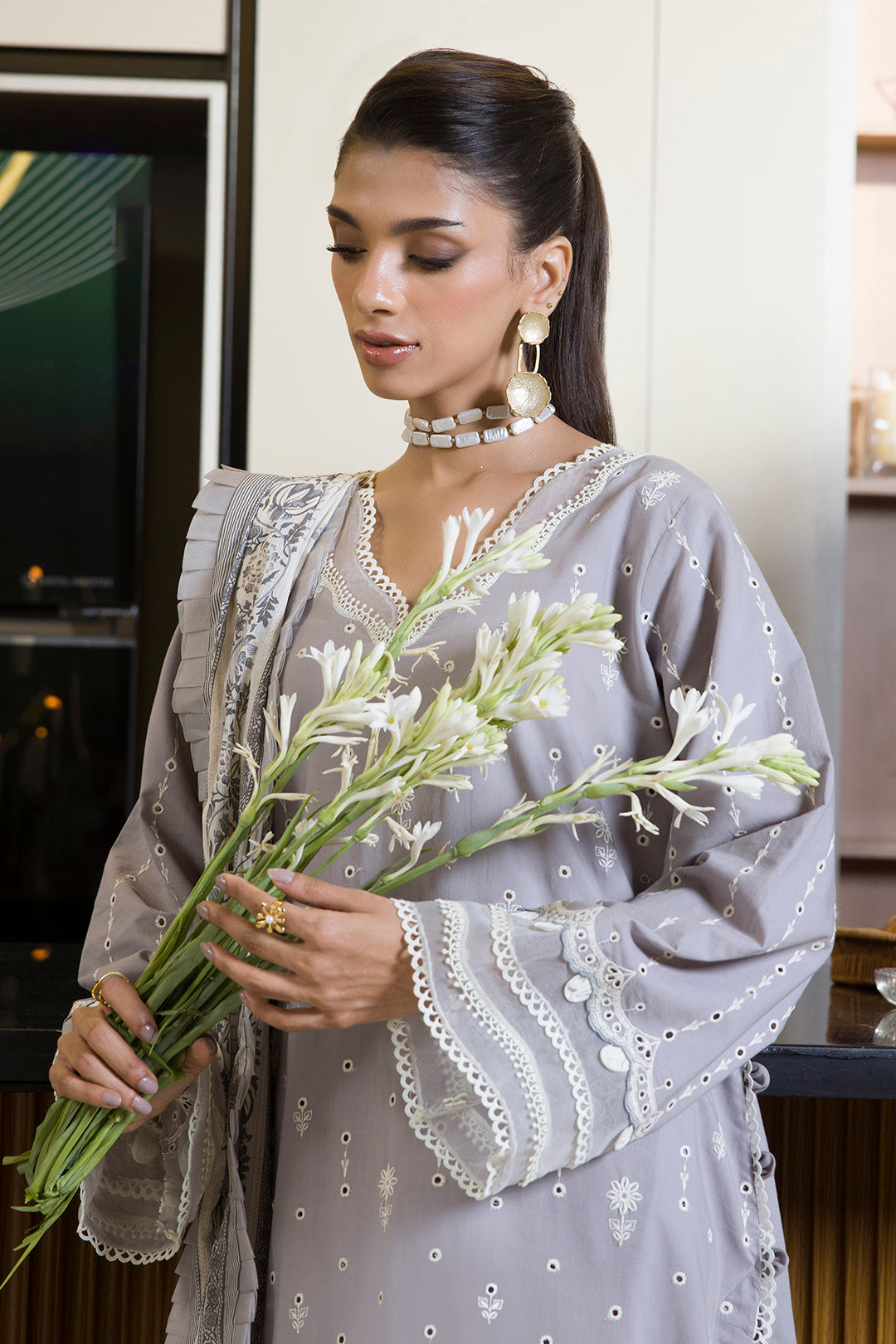 Embroidered Shirt Shalwar Dupatta