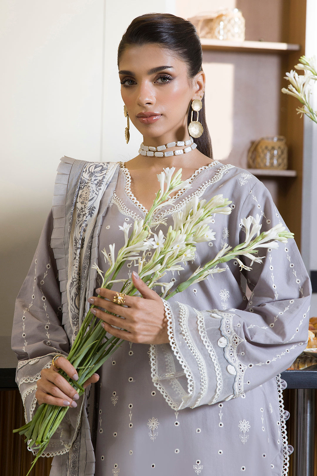 Embroidered Shirt Shalwar Dupatta