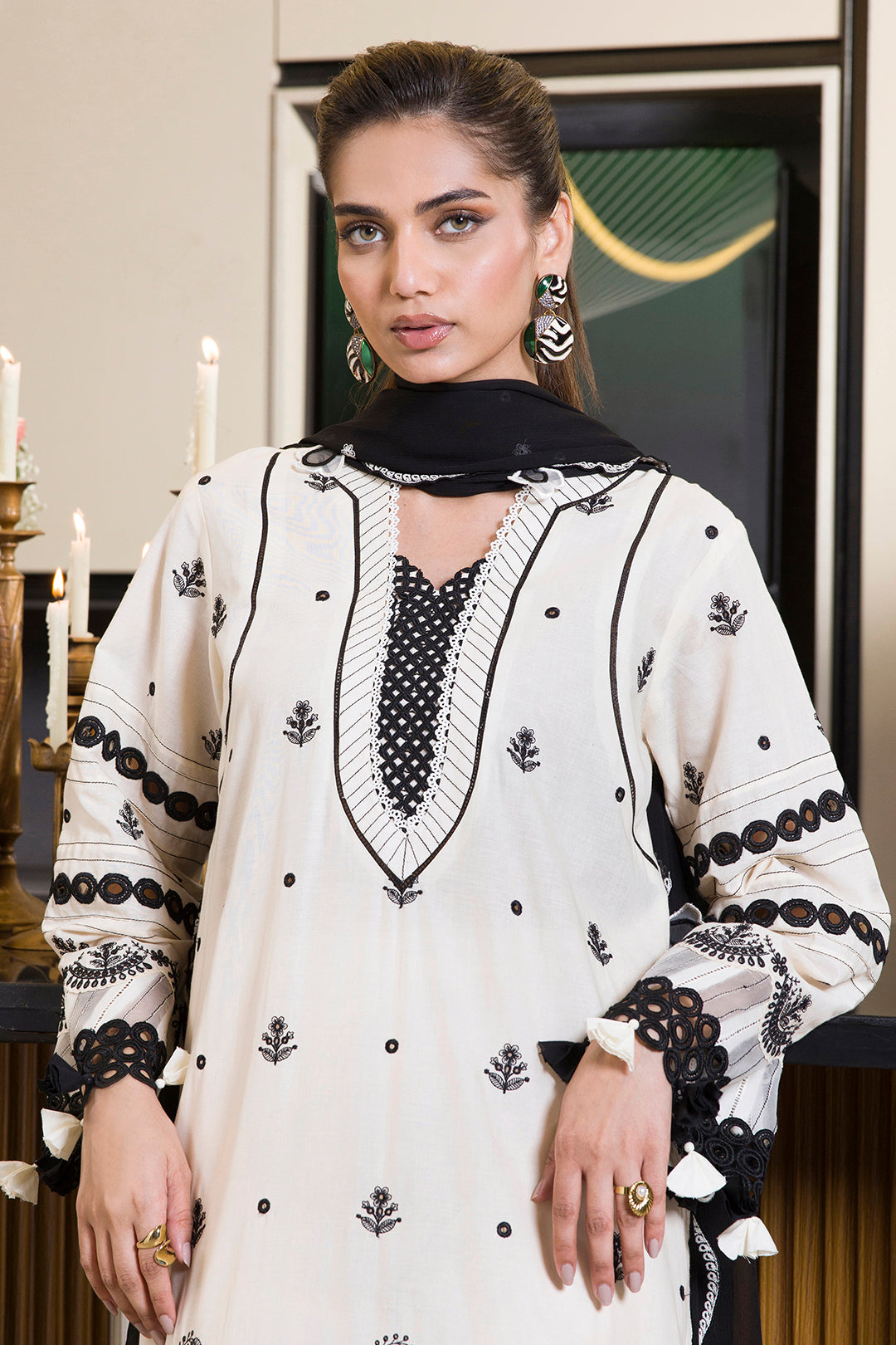 Embroidered Shirt Shalwar Dupatta