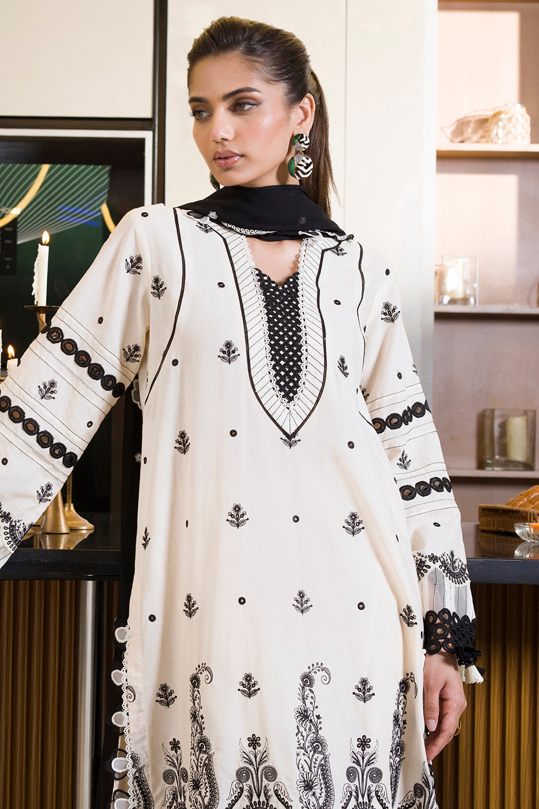 Embroidered Shirt Shalwar Dupatta