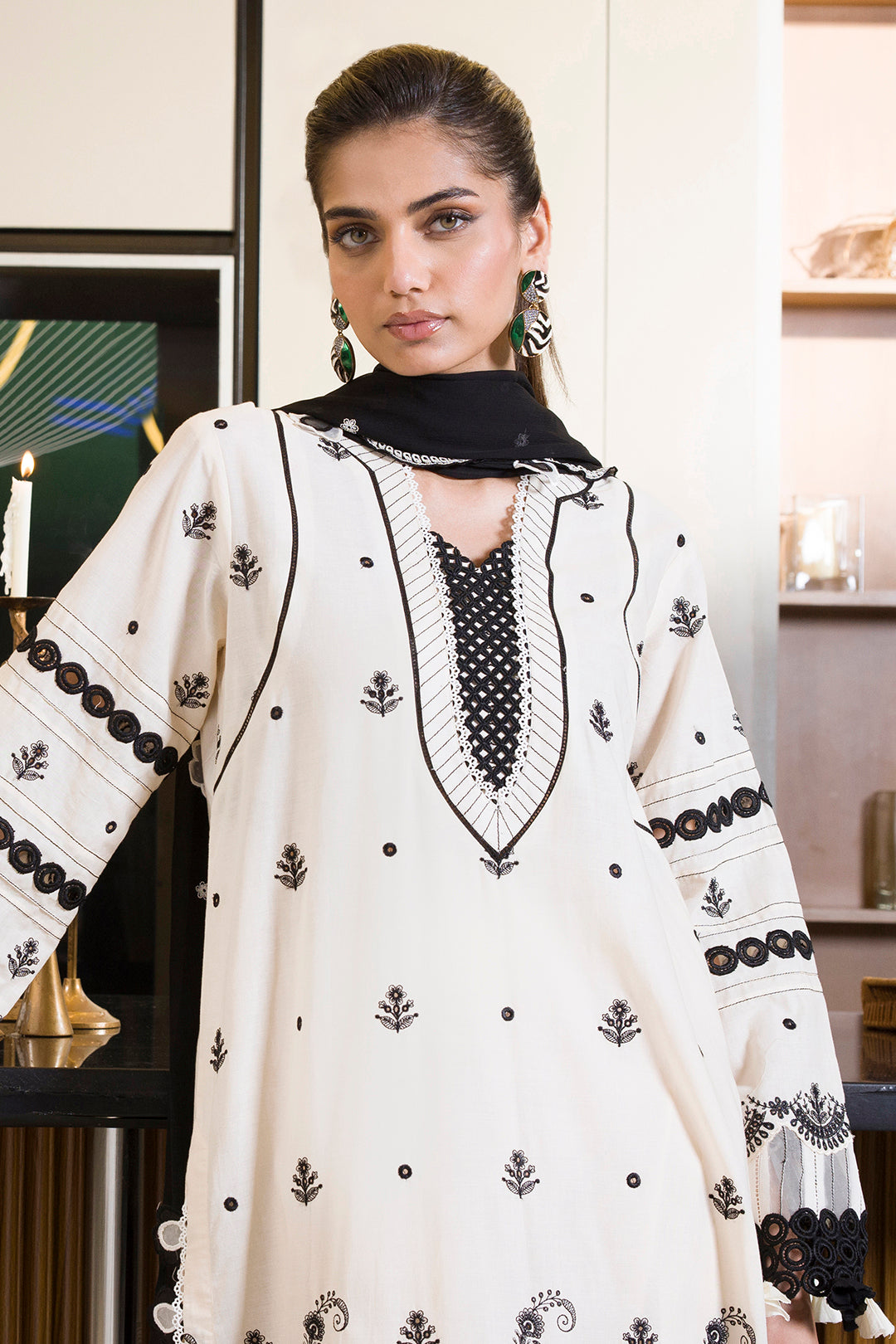 Embroidered Shirt Shalwar Dupatta