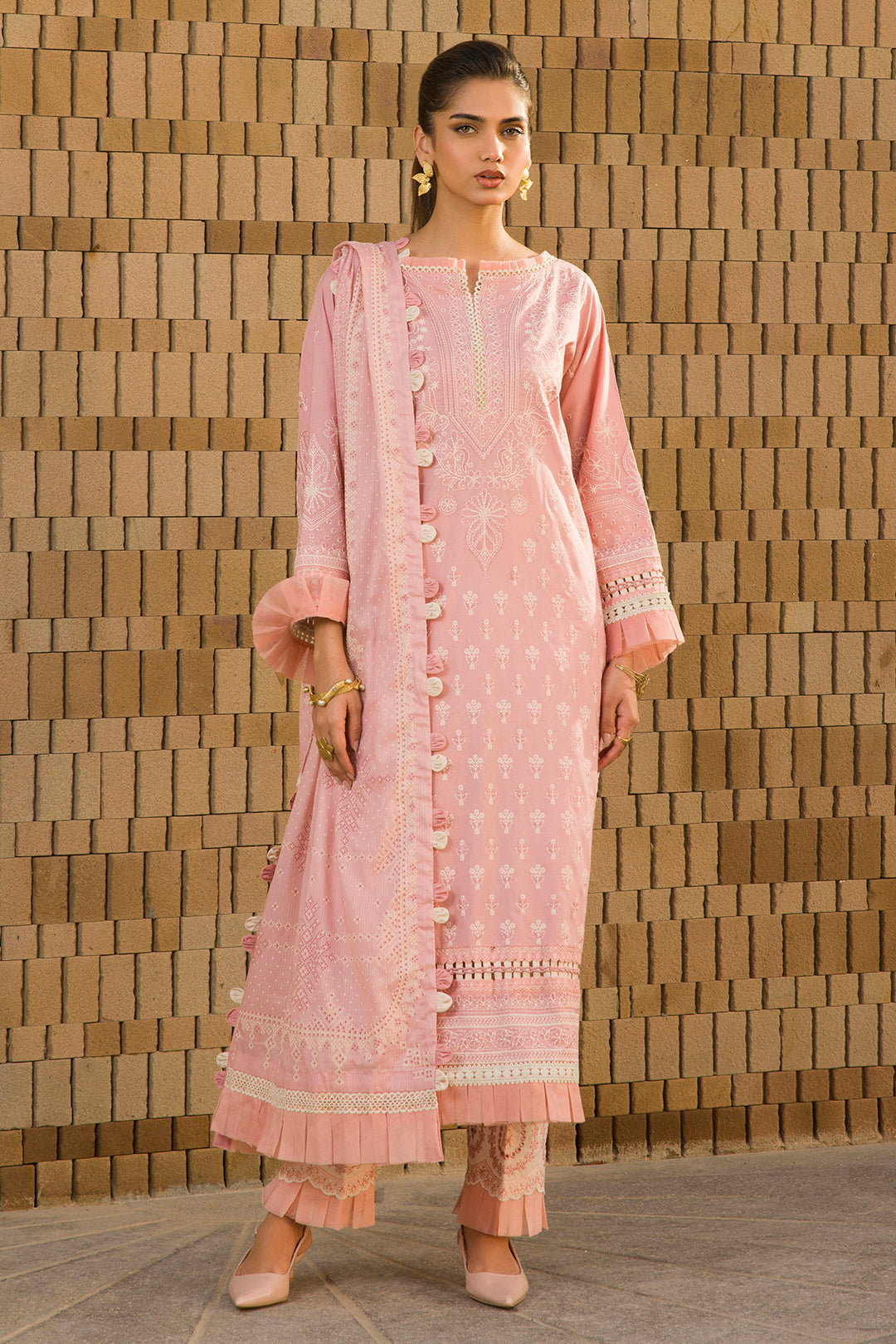 Embroidered Shirt Shalwar Dupatta