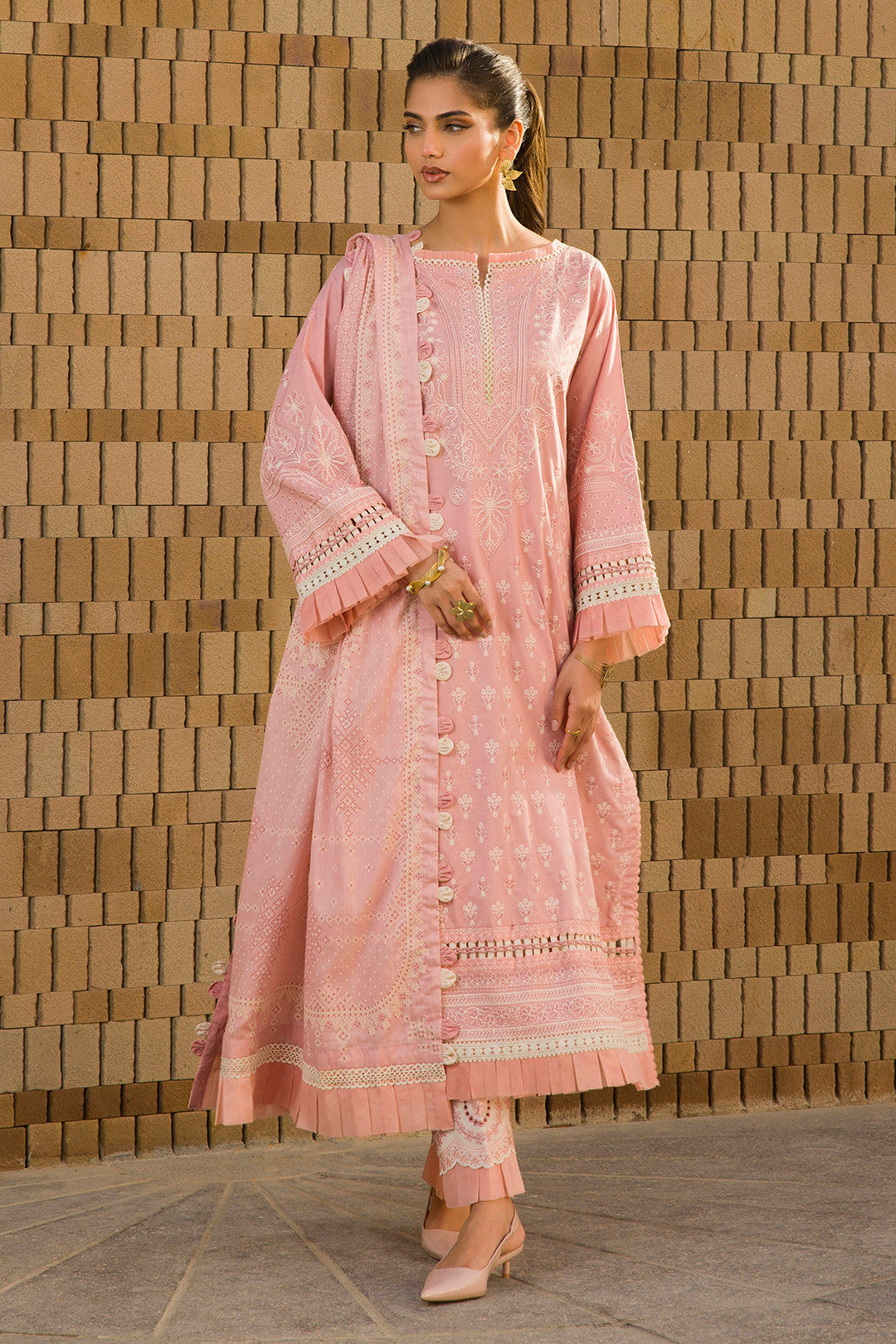 Embroidered Shirt Shalwar Dupatta