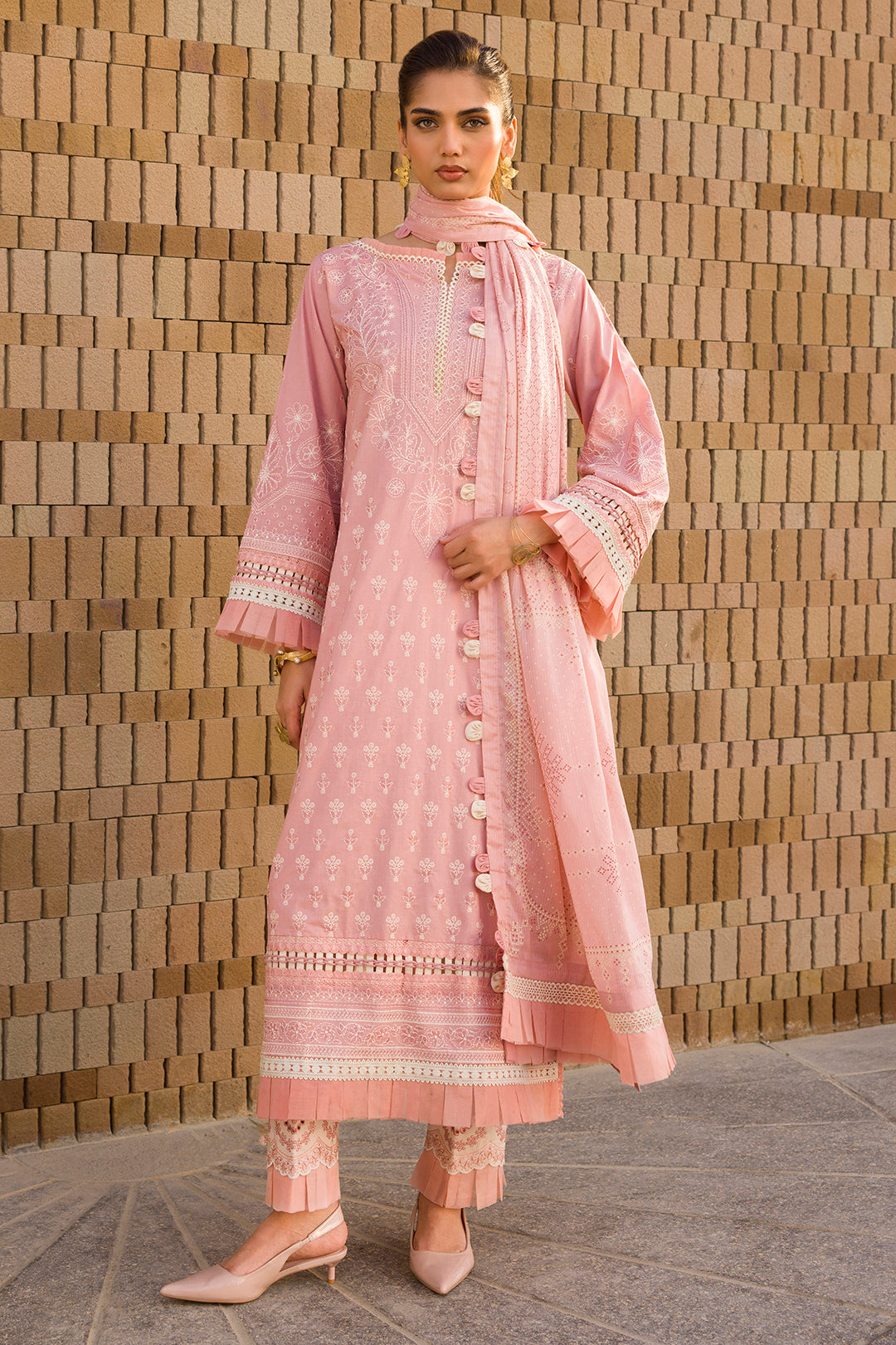 Embroidered Shirt Shalwar Dupatta