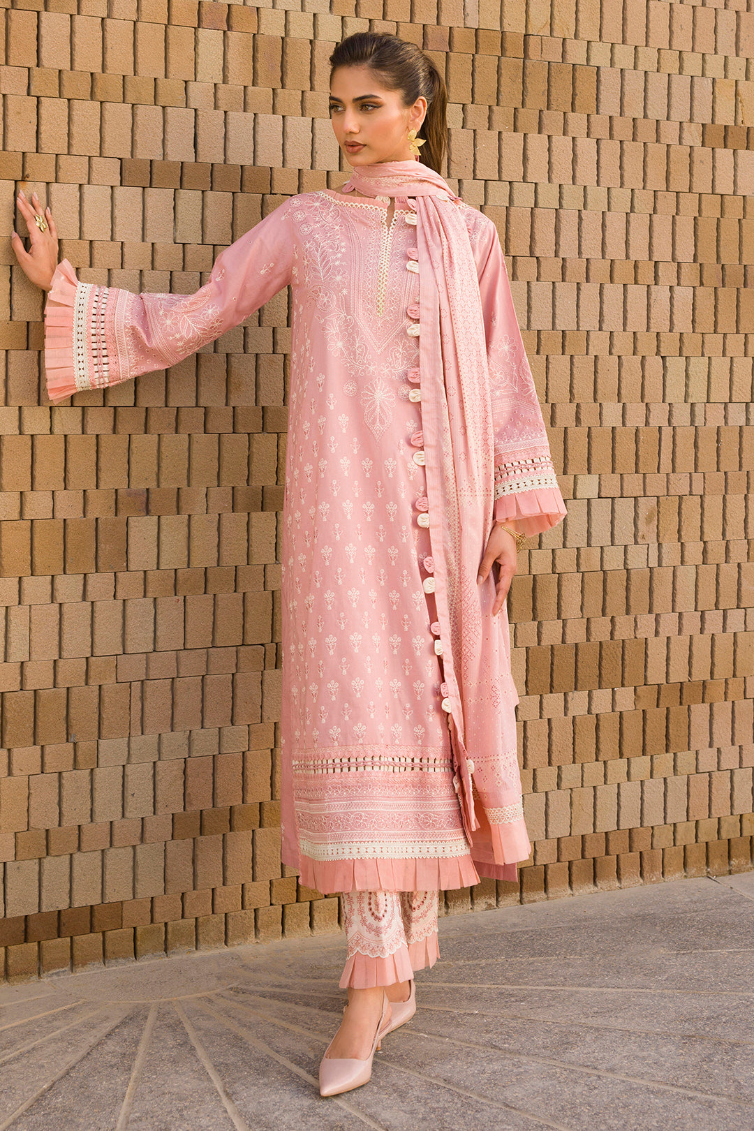 Embroidered Shirt Shalwar Dupatta