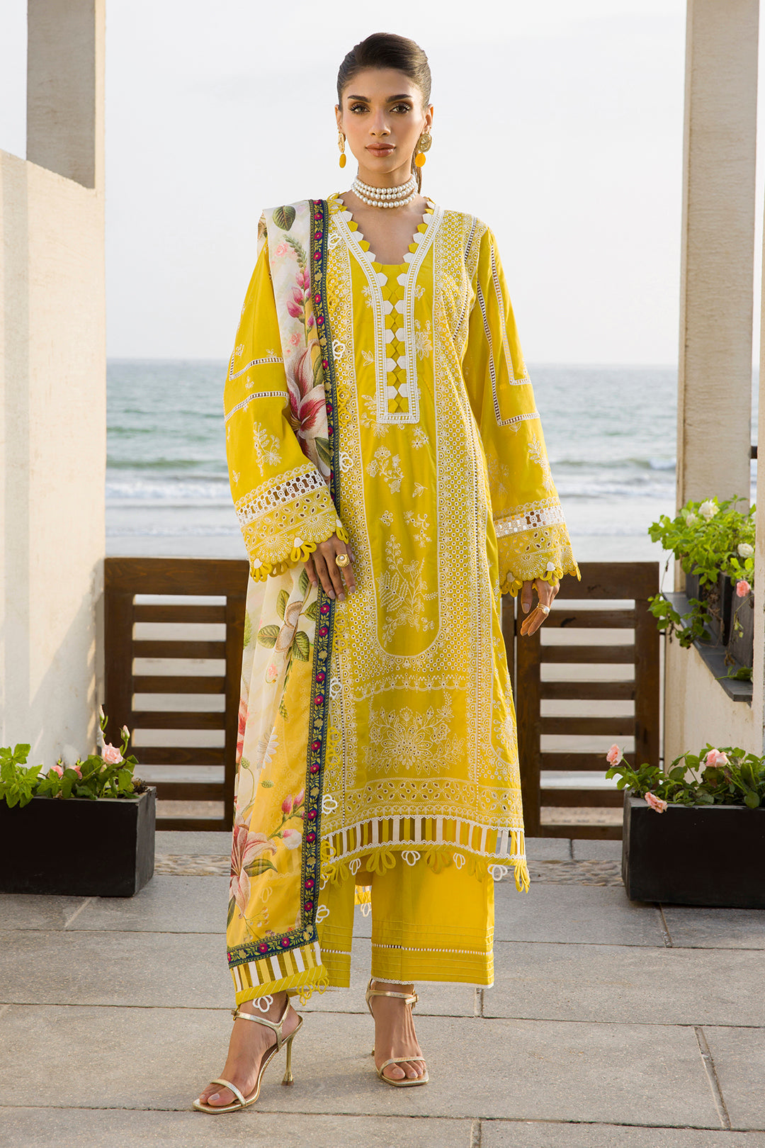 Embroidered Shirt Shalwar Dupatta