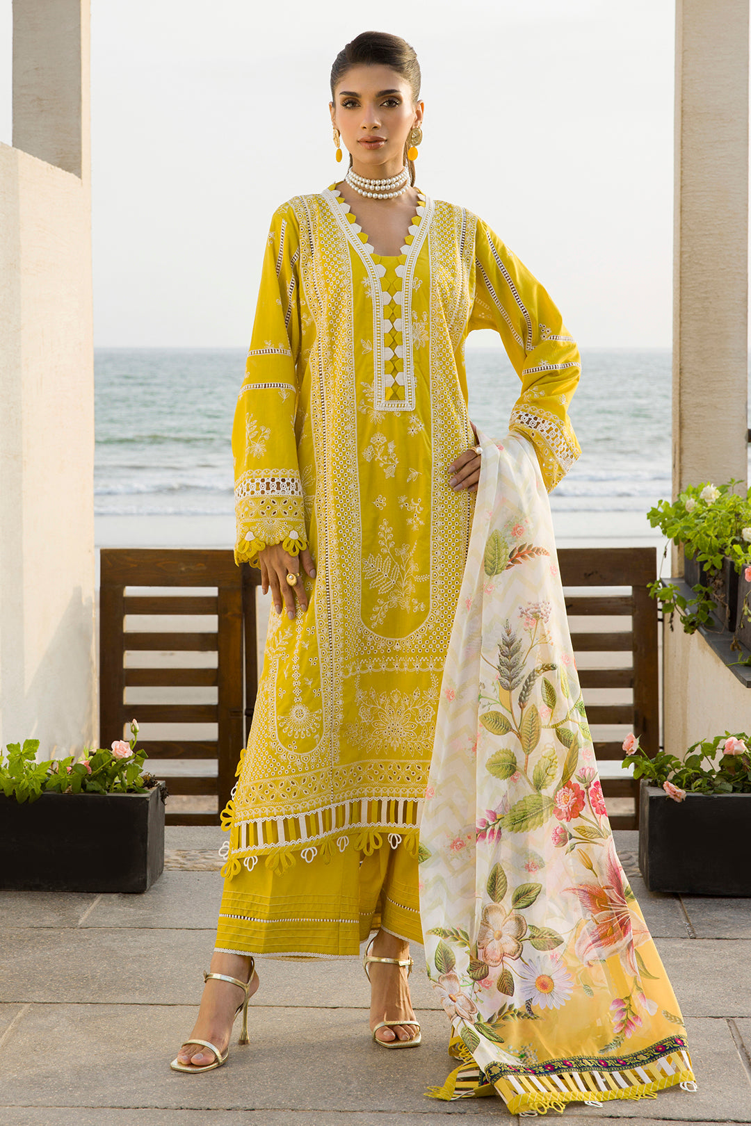 Embroidered Shirt Shalwar Dupatta