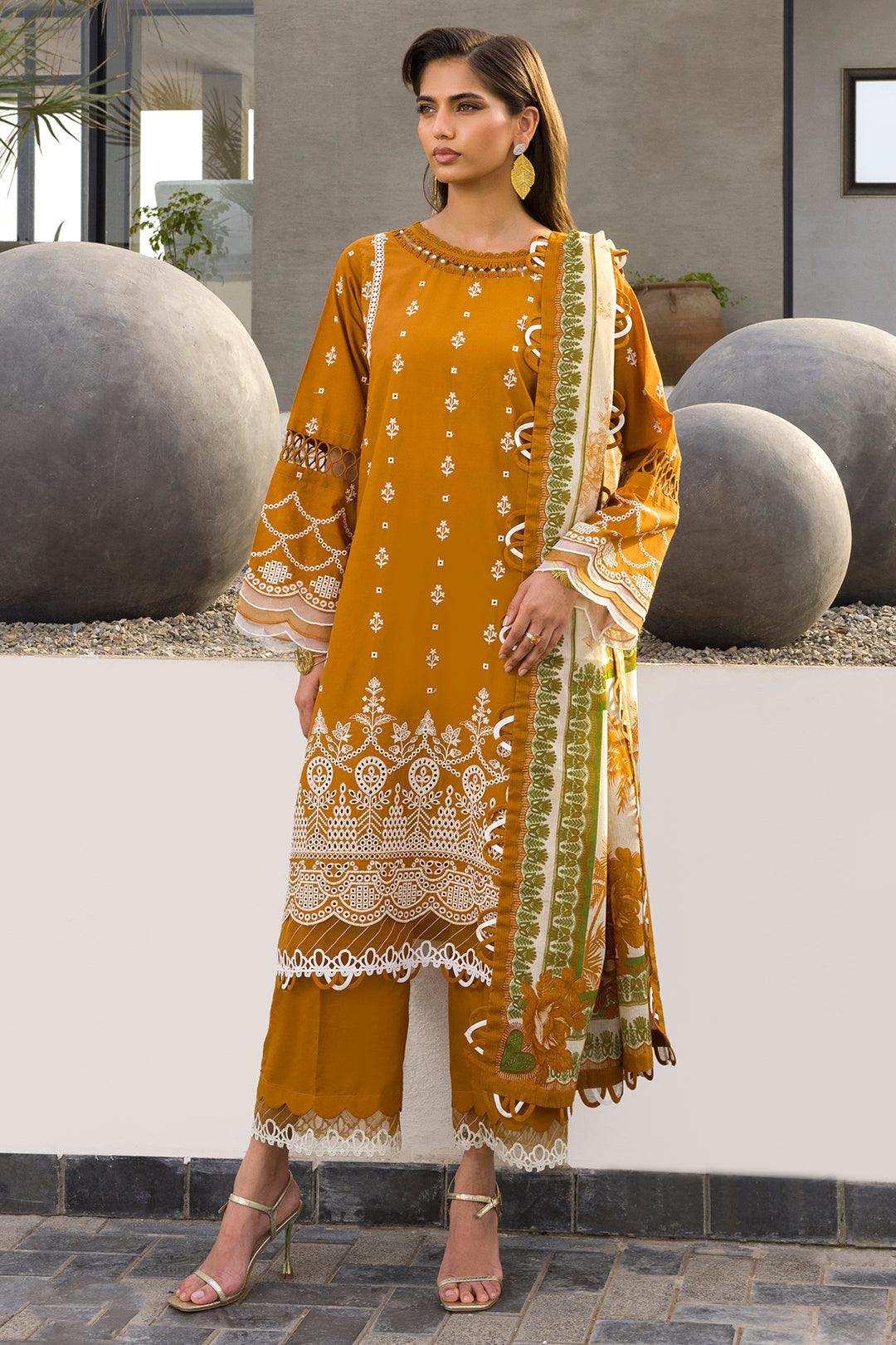 Embroidered Shirt Shalwar Dupatta
